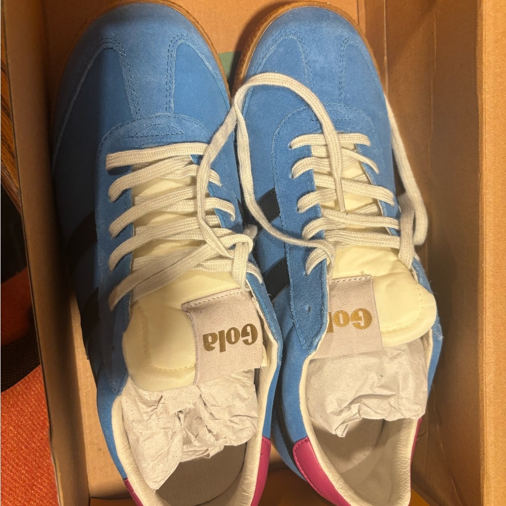 Gola Blue and Black Men's Shoes - Picture 2 of 4